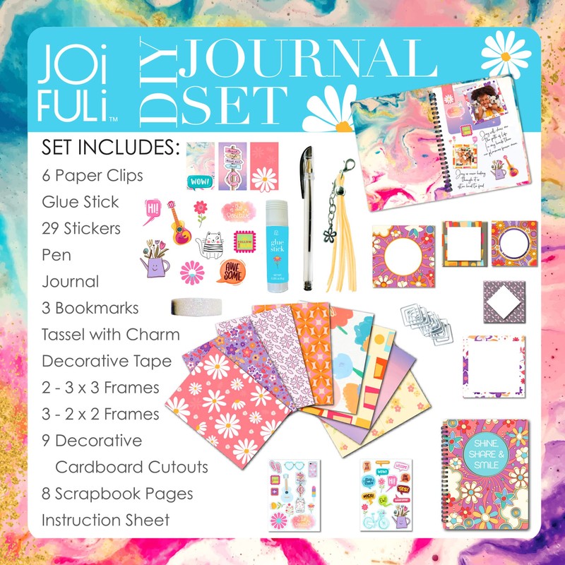 JOiFULi DIY Journal Set for Girls Gifts Ages 8 9