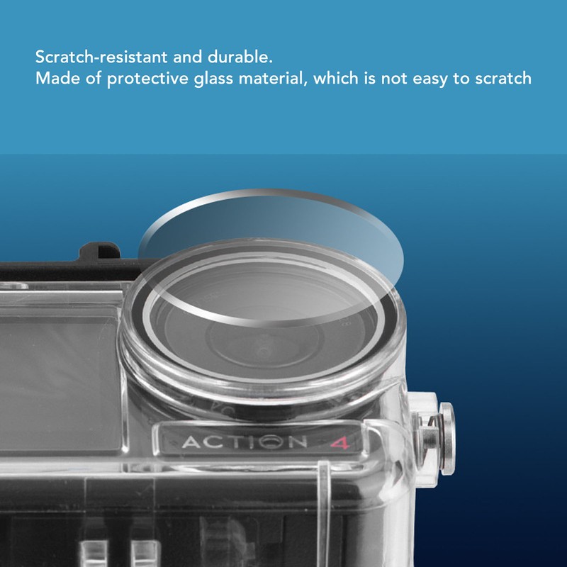 Action Camera Waterproof Case Underwater Protective Housing Case Compatible for