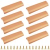 MOROBOR 8 Pack Modern Style Finger Edge Pull Furniture Drawer