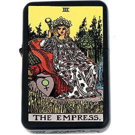 Zodiac Signs, Horoscope Symbols, Astrology Icons Collection s Infinity Black Matt Windproof Lighters! (The Empress) - Christmas, Halloween & Valentines Day Gift