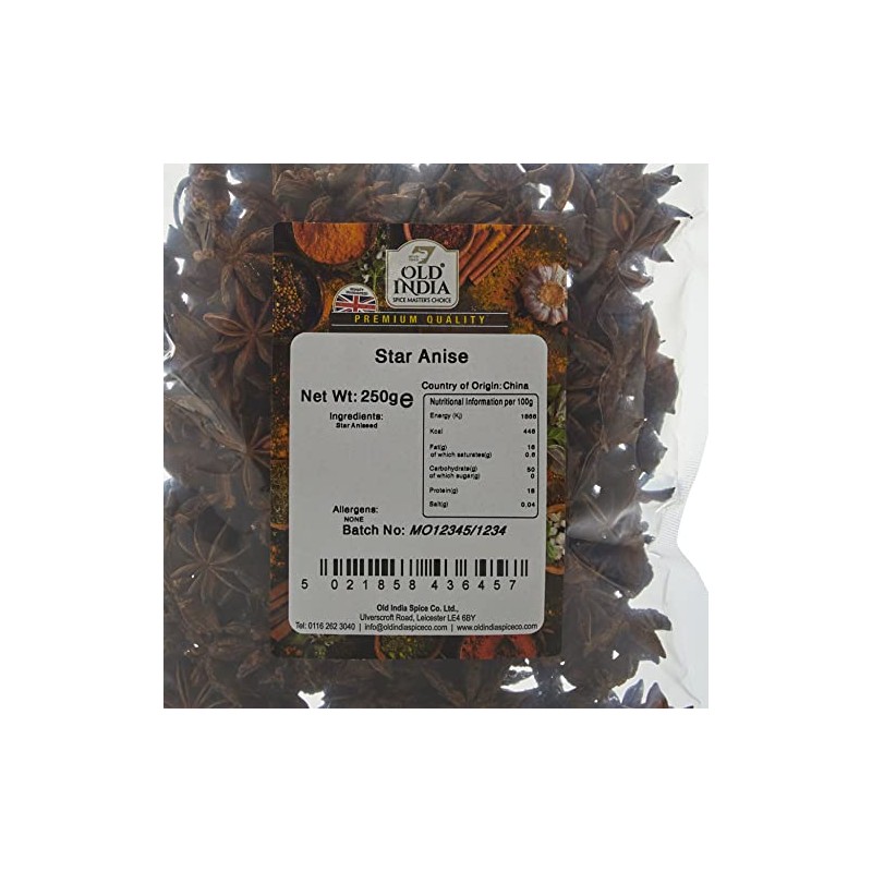 Old India Star Anise 250g