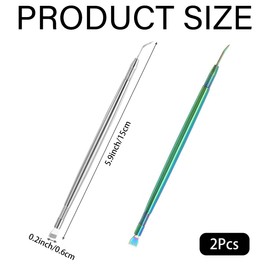 2Pcs Lash Lift Tool Professional Lash Tool with Comb 2 in 1 Stainless Steel Lash Perming Brush Eyelash Separator Tool Supplies for Women Professional