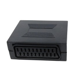 DRUT SCART Coupler 21 Pin Female to Female Socket Connector for Join Two Scart Cables Together, Gender Changer, Adapter