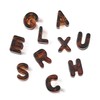 DanLingJewelry 26Pcs Leopard Pattern Alphabet Large Hole Beads Acrylic Transparent