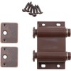 Magnetic Touch Latch, Double, Dark Brown by Stone Harbor Hardware