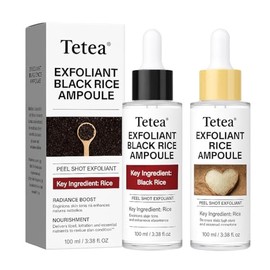 Peel Shot Glow Rice Ampoule Duo – 2 PCS White & Black Rice Facial Serum | Lightweight Hydrating Formula for All Skin | 3.38 Fl Oz Each