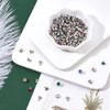 NBEADS 200 Sets Rhinestone Rivets, Brass Crystal Rivets Studs with