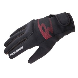 Komine GK-240 12974 Motorcycle Semi-Rain Conductive Gloves, Black, Waterproof, Windproof