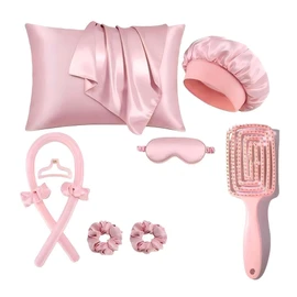 Rizadores de Cabello Sin Calor 10 Piezas, Gorro para Dormir