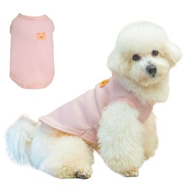 Maqilo Cat Clothes for Sphynx Cats - Soft Cotton 3-Season Shirts & Vests | Breathable Lightweight Pet Clothes for Spring/Summer/Autumn | Hairless Cat & Small Dog Apparel (Pink, XX-Large)