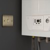BG Electrical Single Wall Switch with LED Power Indicator, Double