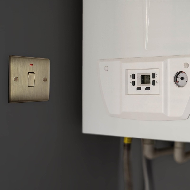 BG Electrical Single Wall Switch with LED Power Indicator, Double
