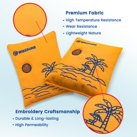 Wisesorb 500g 2pcs Rechargeable Car Dehumidifier Moisture Absorbers Bags, Reusable Desiccant Color Indicating Silica Gel Packets, Microwave Reactivated Visible Desiccant Packs for Car Closet Basement