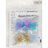 HOBBIX BK-109 Bead Kit, Kyoto Hirari, Petal Earrings, Hydrangea