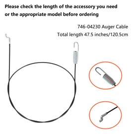 SizendHK 746-04230 Auger Cable for MTD Snow Blower Replacement Parts 746-04230A 946-04230A 946-04230b 946-04230