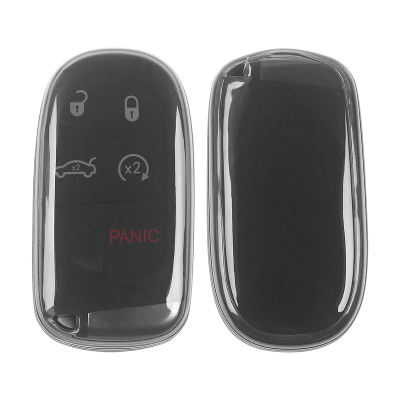 Funda transparente para llave de coche, compatible con Jeep Cherokee