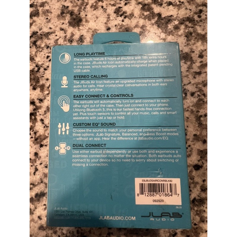 NEW JLab Audio JBuds Air Icon Series True Wireless Bluetooth