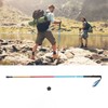 Walking Stick Telescopic Adjustable Length Anti Shock Foldable Portable Lightweight