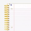 Hamelin, Spiral Notebook, 8.5x11in, College Ruled, Hardcover, 90shts/180 Pages, 3