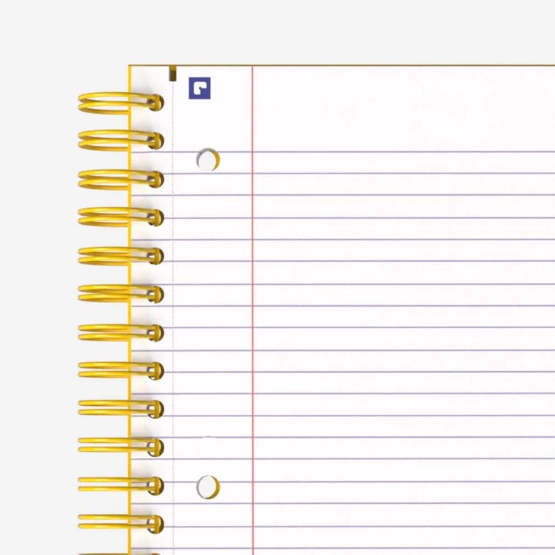Hamelin, Spiral Notebook, 8.5x11in, College Ruled, Hardcover, 90shts/180 Pages, 3