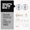 Kwikset Maven Entry Door Knob with Lock and Key, Secure