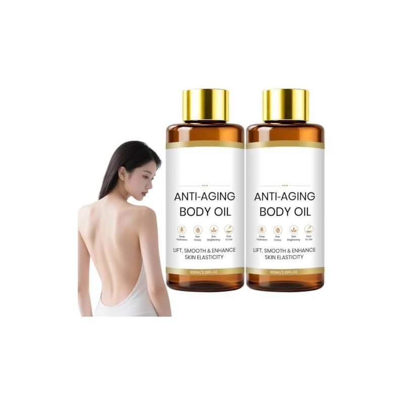 Aceite Corporal Antiedad Coreano con Ingredientes Botánicos, 100ml No Graso