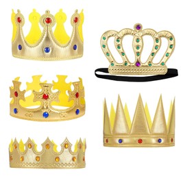 Pack of 5 Crown, Children's Crown, King Crown, Crown, Children's Crown, King Crown, Children's Crown, Gold Crown, Children's Crown