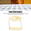 10Pcs Tablecloth Clips Stainless Steel Leaf Style Anti Slip Multi