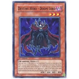 yugioh - Destiny Hero - Doom Lord EOJ-EN001 1st Edition Common - Enemy of Justice
