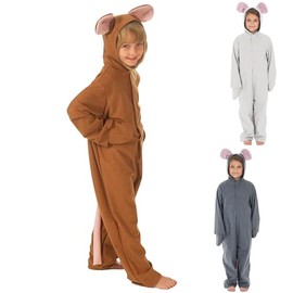 Charlie Crow Mouse Costume for kids Grey, Brown and White | Four Sizes | 3-11 Years