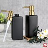 GMISUN Gold Soap Dispenser, Black Soap Dispenser Bathroom with Stainless