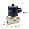 U.S. Solid 1/2" Brass Electric Solenoid Valve 24VAC Air Non-potable
