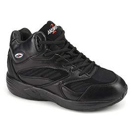 Apis Answer2 552-1 Men's Therapeutic Extra Depth Shoe: Black 8.5 Wide (2E) Lace