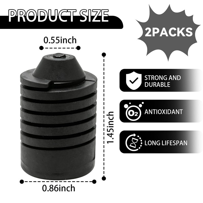 2PCS Hood Stop Bumpers, Car Engine Hood Buffer Rubber Pad,