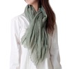 [グリーンパキラ] ショール 大判 ストール レディース 綿100% コットン UVカット 春 夏