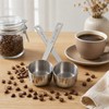 2Pcs 2 Tablespoon Coffee Scoop for Ground Coffee Stainless Steel