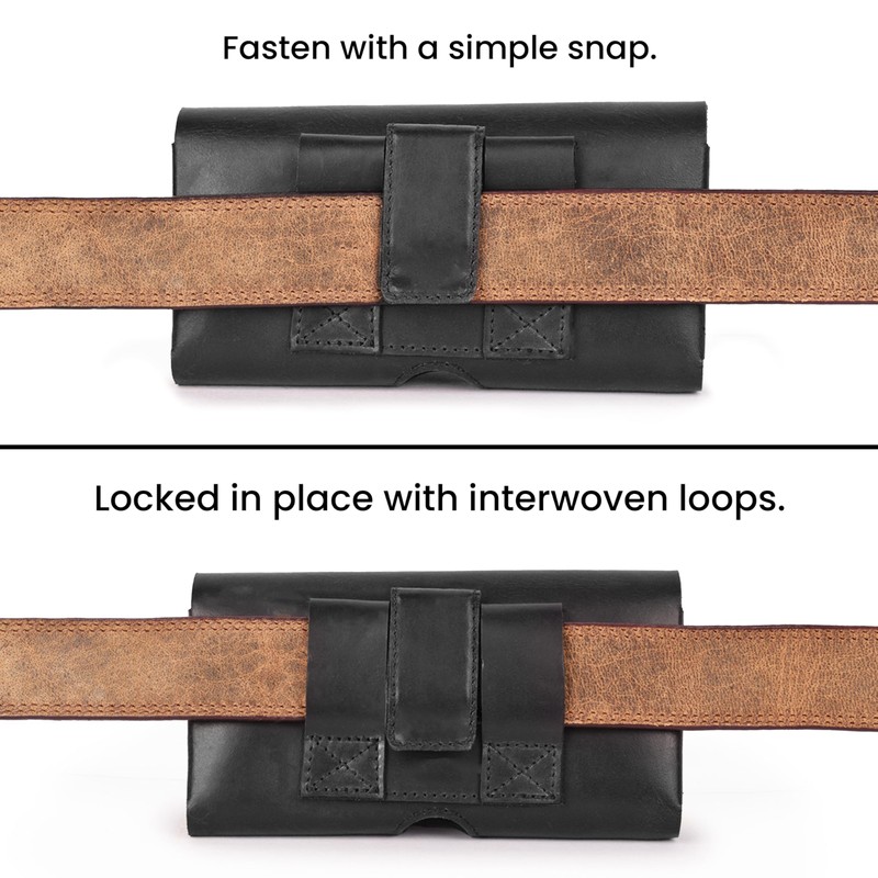 Leather Village Phone Holster Belt Clip Style for Men –