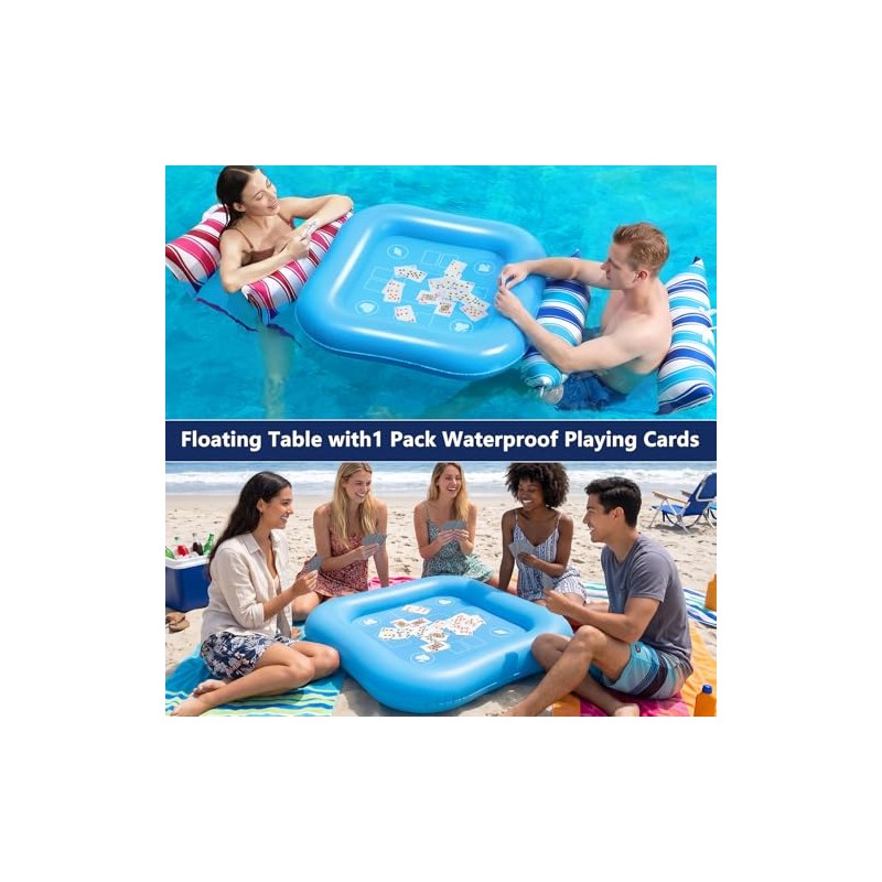 Jasonwell Pool Floats Adult Games - 2 Pack Fabric Inflatable