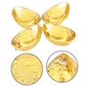 Zerodeko 4pcs Crystal Yuan Bao Statues Feng Shui Wealth Symbolism
