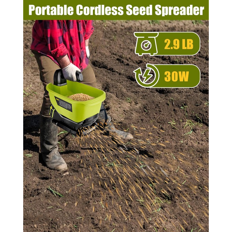 Adisipsoarin Salt Spreader for Ryobi 18v Battery,Handheld Fertilizer Spreader for