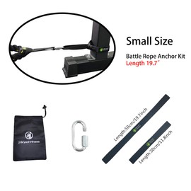 J Bryant Fitness Extra Length Outdoor Battle Rope Anchor Strap Kit Accessories Sport for Rope Easy Setup Home Gym Muscle Workout Equipment 31" Length