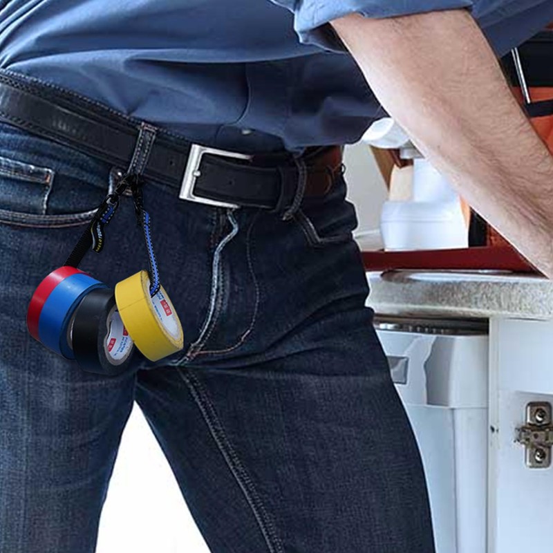 MELOTOUGH Tape Thong Electrical Tape Holder with Trigger Snap Hook