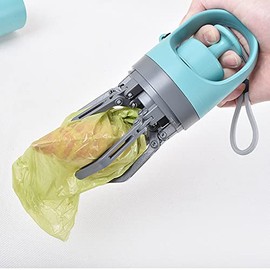 Fabater Dog Pooper Scooper, Portable Dog Claw Poop Scooper con Dispensador de Bolsas, No Touch Pick Up, Herramienta Superior para Recoger Caca para Perros Pequeños