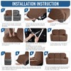 TAOCOCO Recliner Sofa Covers Stretch Reclining Couch Cover, Jacquard Recliner