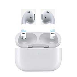 Mizi [4PCS EMF Protection Stickers for Air-Pods & Wireless Devices - 5G Radiation Shield for Phones, Laptops, Tablets, Wi-Fi, TV, Printer – Anti-EMF Neutraliser Patch – White