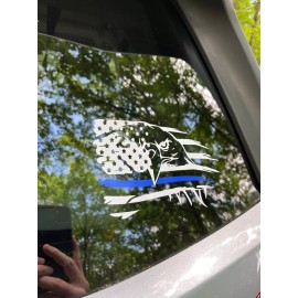 Oracal American Flag Eagle USA Patriotic Vinyl Decal Sticker Car Window Laptop