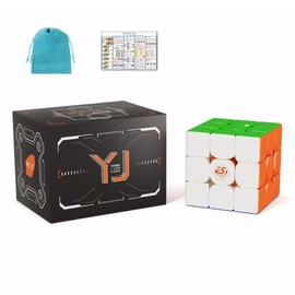 YJ MGC EST 3x3 [With Pouch / Genuine] Magnetic 3x3 Cube Stickerless Competition 3D Puzzle