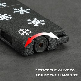 Classic Matte Double Torch Lighter, 2 Pack Butane Jet Lighter with Visible Gas Window, Adjustable and Refillable Pocket Lighter for Men and Women,Without Gas(Matte Black+Brass)