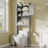 SEGAWE Modern Over The Toilet Space Saver Wooden Storage Cabinet