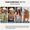 Hat Wigs 20" Hat with Hair Attached for Women,Long Wavy